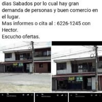 Vendo propiedad 3 locales comerciales y 4 apartamentos ₡100.000.000